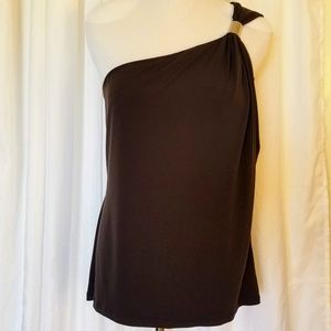 Michael Kors One Shoulder Halter Top - Sz: Large